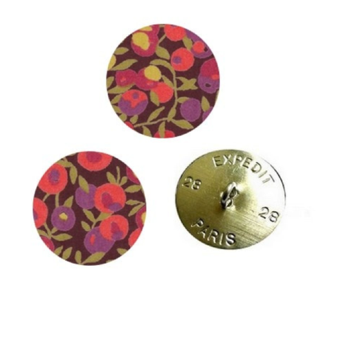 Bouton liberty wiltshire r prune vendu à l'unité