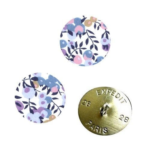 Bouton liberty wiltshire e lilas vendu à l'unité