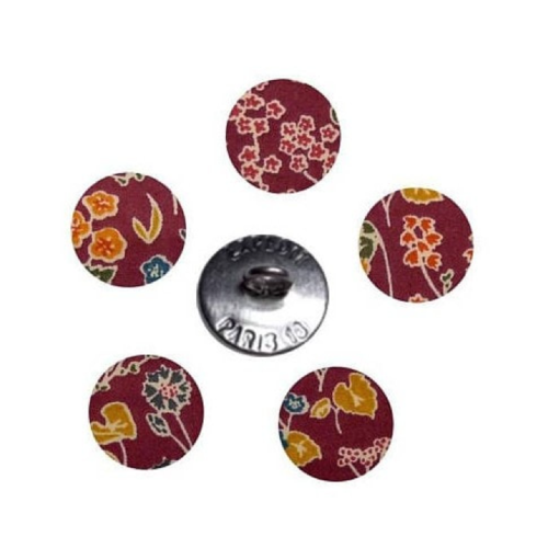 Bouton liberty tess and rosa c bordeaux vendu à l'unité