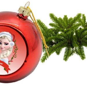 Boule De Noel Reine Des Neiges Personnalisee