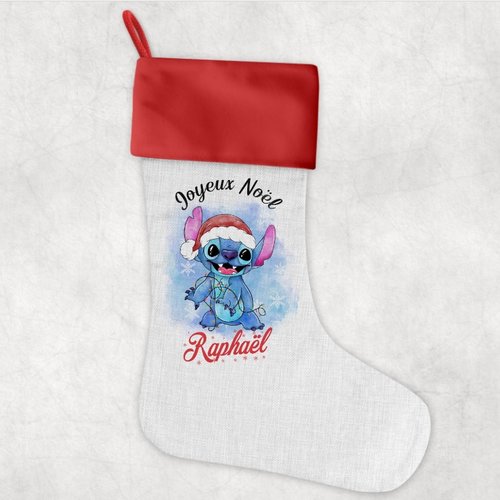 Chaussette de Noël Disney personnalisée - Stitch