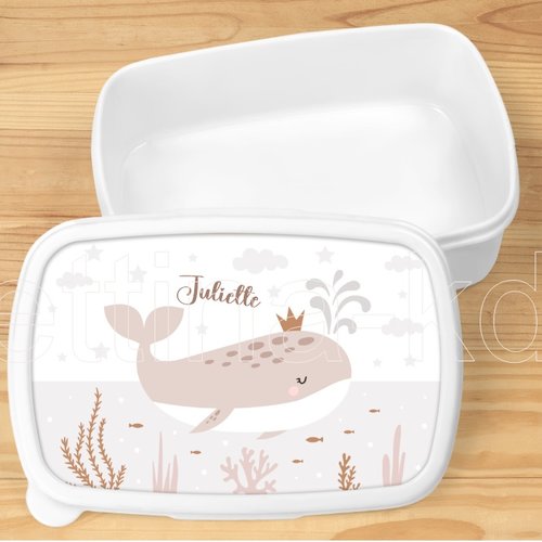 Boîte à goûter personnalisée - motif océan