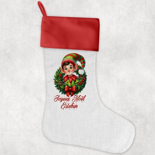 Chaussette de noël personnalisée