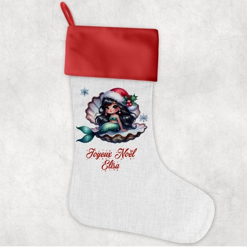 Chaussette de noël personnalisée