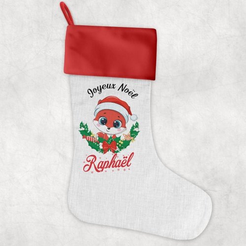 Chaussette de noël personnalisée