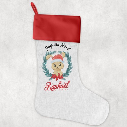 Chaussette de noël personnalisée