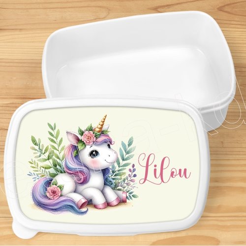 Boîte à goûter personnalisée