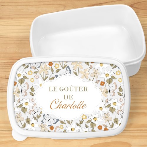 Boîte à goûter personnalisée