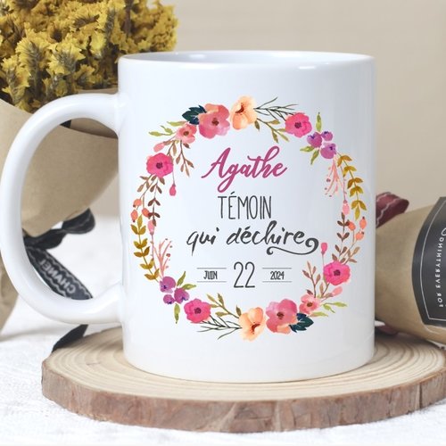 Mug personnalisé "témoin qui déchire"
