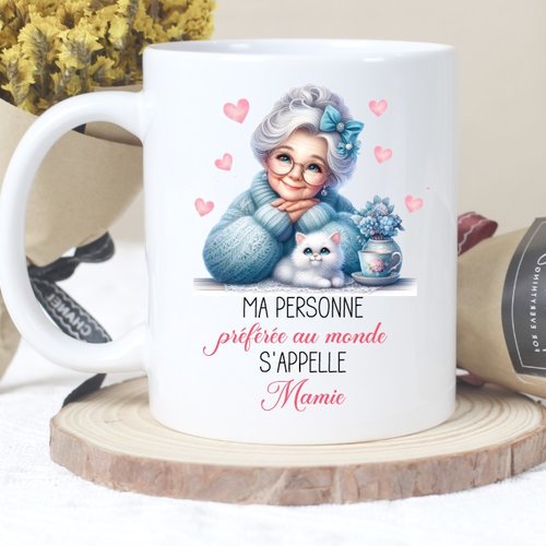 Mug personnalisé "ma personne préférée au monde"