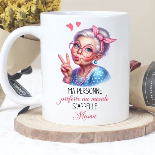 Mug personnalisé "ma personne préférée au monde"