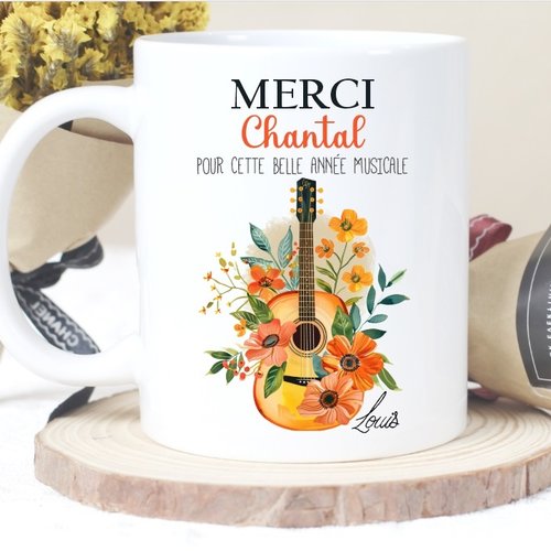 Mug personnalisé "guitariste en herbe"