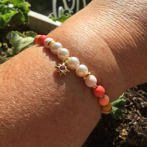Bracelet en perles, bracelet coloré