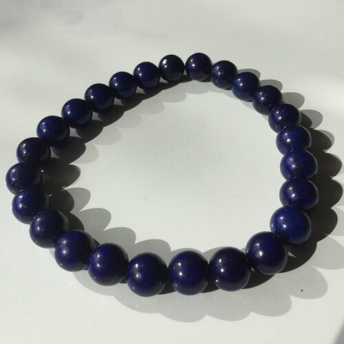 Bracelet en perles, bracelet pour homme, bracelet perles bleues, pierre de gemme, lapis lazuli