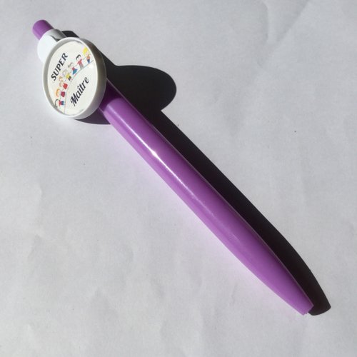 Stylo pour maitre, cabochon "super maitre"
