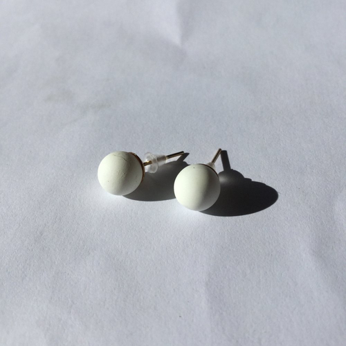 Clous perles blanches, clous d'oreilles, boucles perles blanches, boucles d'oreilles pour mariée.