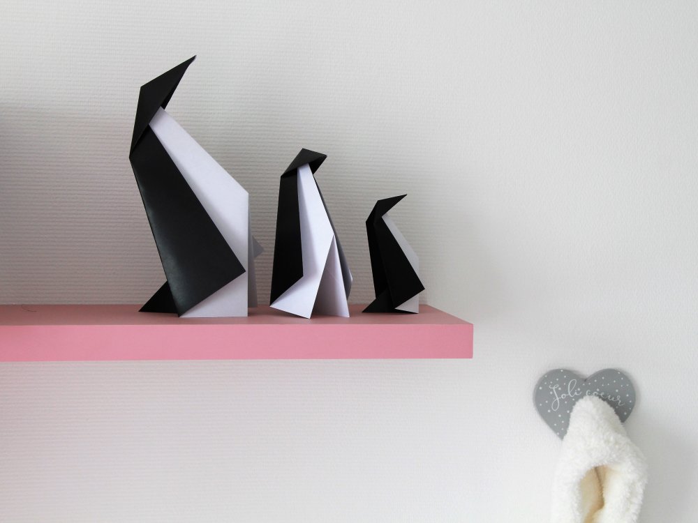 Origami Pingouin Lapin Decoration Enfant Chambre Bebe Un Grand Marche