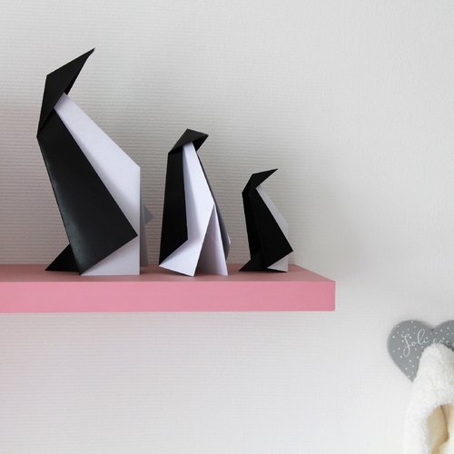 Origami Pingouin Lapin Decoration Enfant Chambre Bebe Un Grand Marche