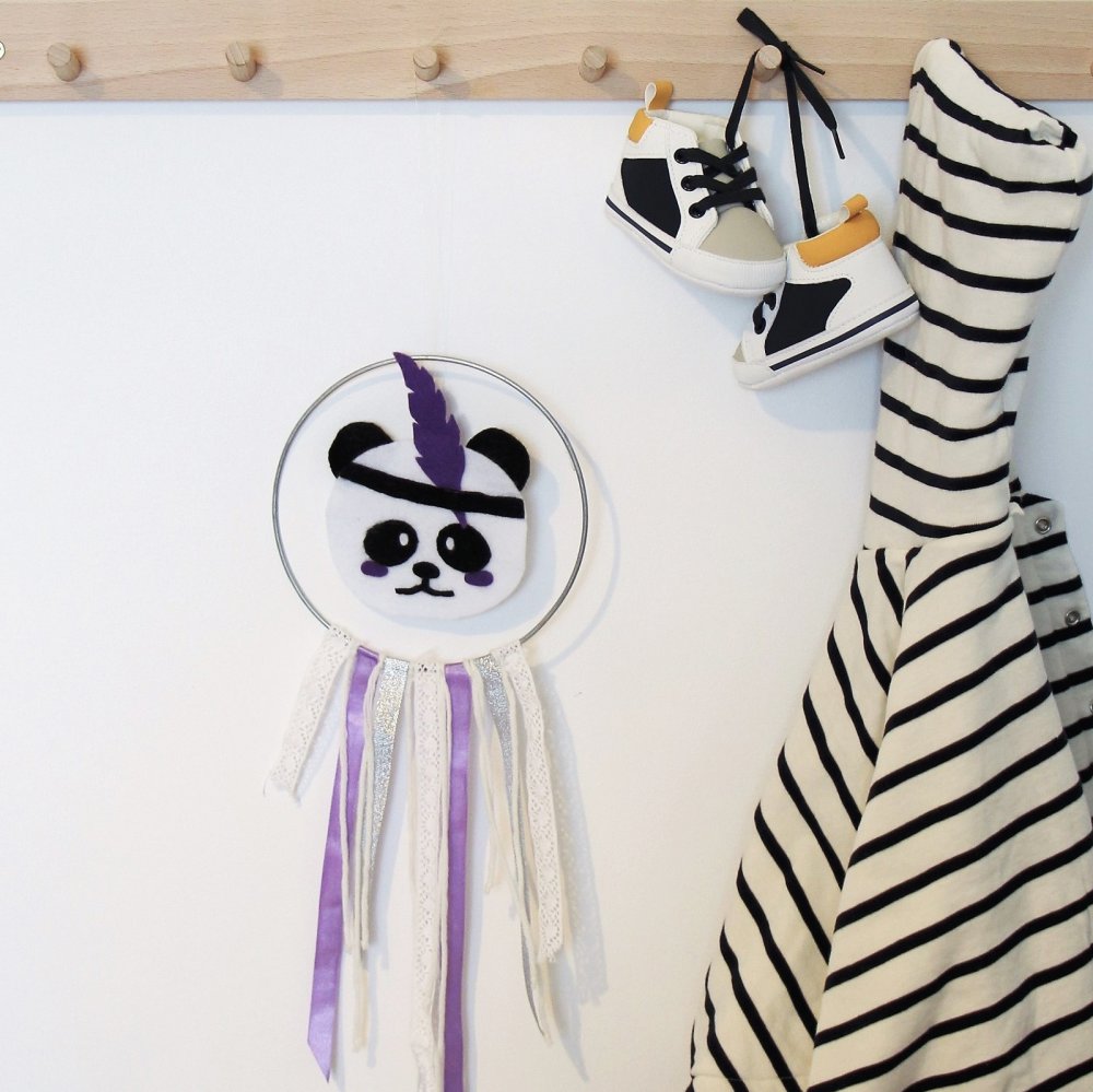 Attrape Reves Bebe Personnalisable Decoration Murale Feutrine Un Grand Marche