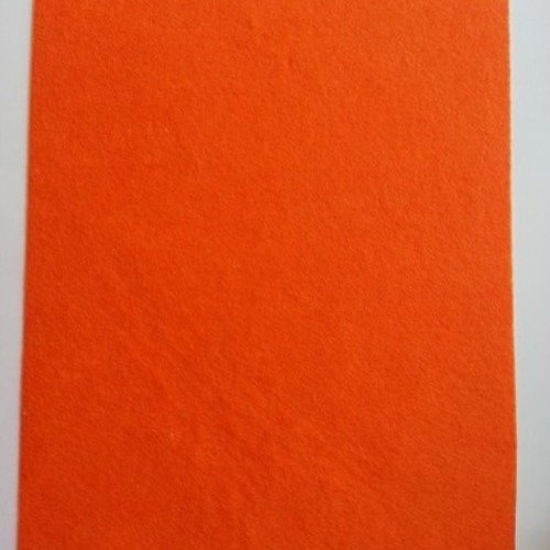 Feuille de feutrine autocollante orange 21*29.7cm