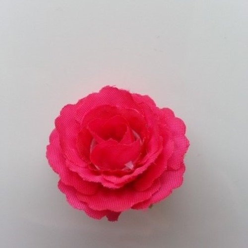 Fleur en tissu 35mm rose fuchsia 