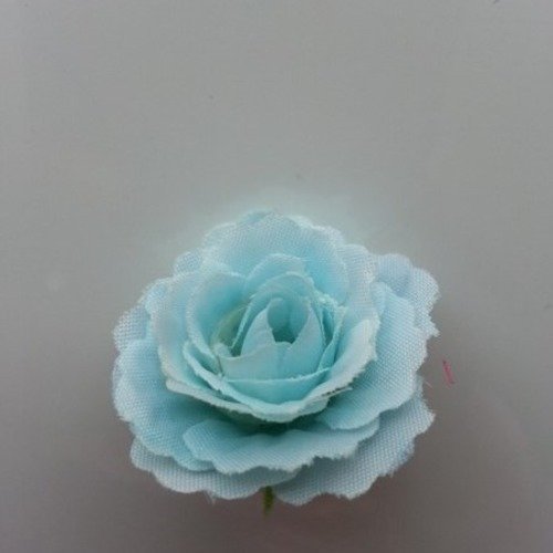 Fleur en tissu 35mm bleu ciel 