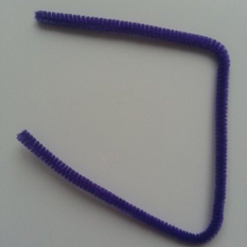 Tige de fil chenille cure pipe 0.6*30cm violet