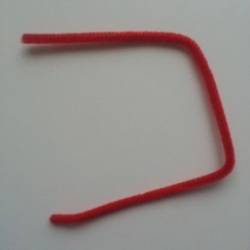 Tige de fil chenille cure pipe 0.6*30cm rouge