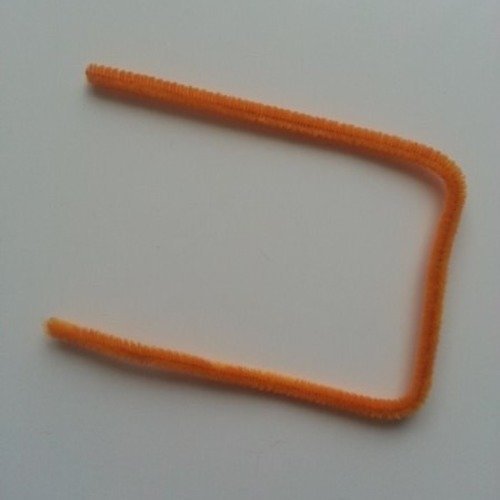 Tige de fil chenille cure pipe 0.6*30cm orange