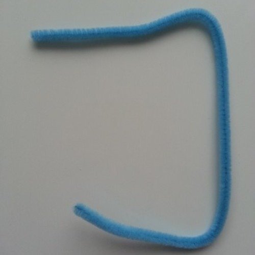 Tige de fil chenille cure pipe 0.6*30cm bleu