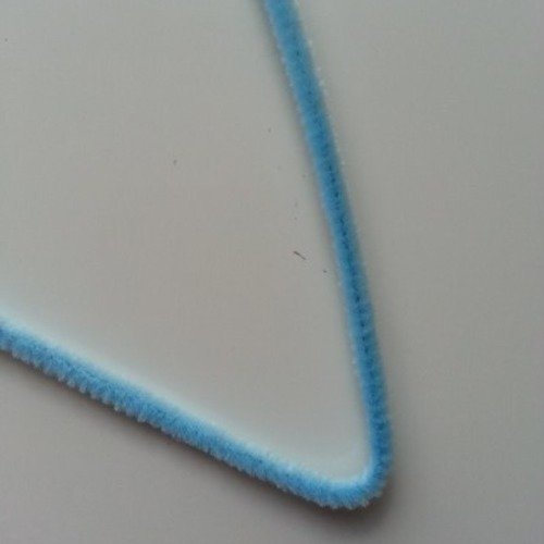 Tige de fil chenille cure pipe 0.6*30cm bleu ciel
