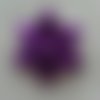 Fleur de satin violet 5 cm pétales pointus