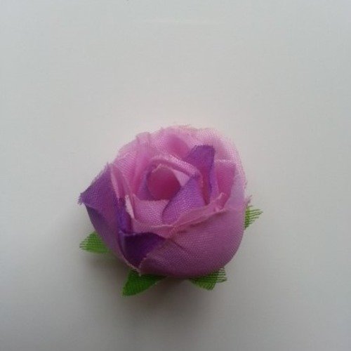 Fleur en tissu violet 30mm