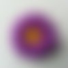 Fleur marguerite artificielle en tissu 45mm violet