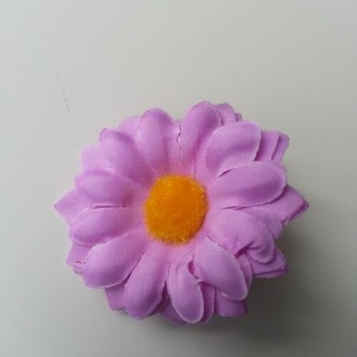 Fleur marguerite artificielle en tissu 45mm mauve