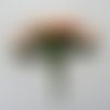 Lot de 12 minis fleurs artificielles arum en mousse sur tige avec feuille peche