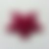 Étoile matelassée pailletée rose fuchsia  50mm