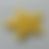 Étoile matelassée pailletée jaune  50mm