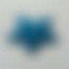 Étoile matelassée pailletée bleu  50mm