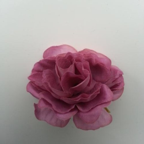 Fleur artificielle en tissu de 40mm vieux rose