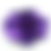 Fleur en tissu cristal crêpe satiné  75mm violet