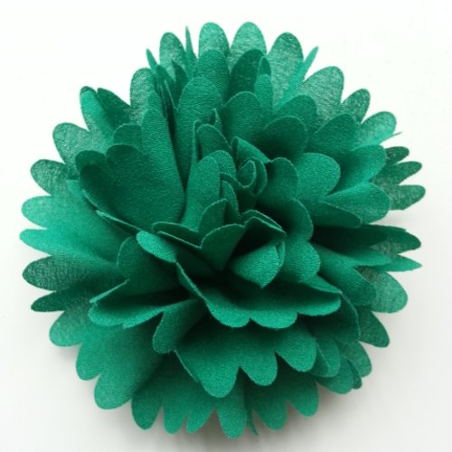 Fleur mousseline 90mm vert
