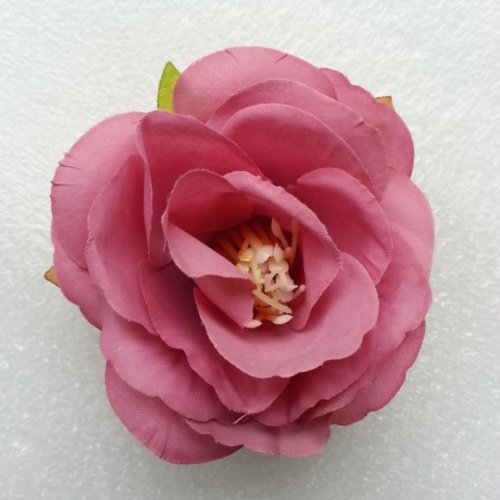 Jolie fleur artificielle en tissu de 50mm vieux rose