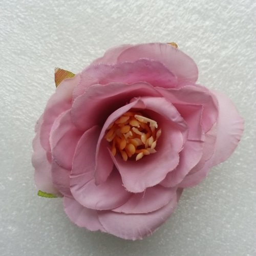 Jolie fleur artificielle en tissu de 50mm vieux rose clair