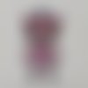 Cabochon en resine poupée lol couronne rose 60*35mm