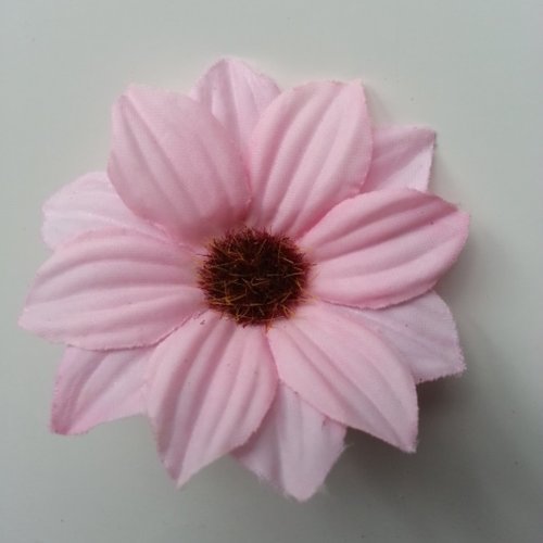 Fleur artificielle marguerite en tissu 60mm rose pale