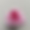 Jolie rose artificielle en tissu de 50mm rose bonbon