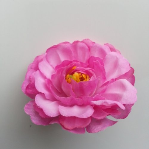 Fleur artificielle en tissu rose 55mm