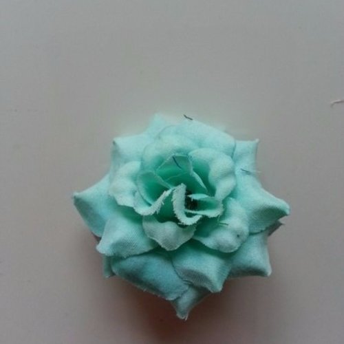 Fleur en tissu de 50mm verte