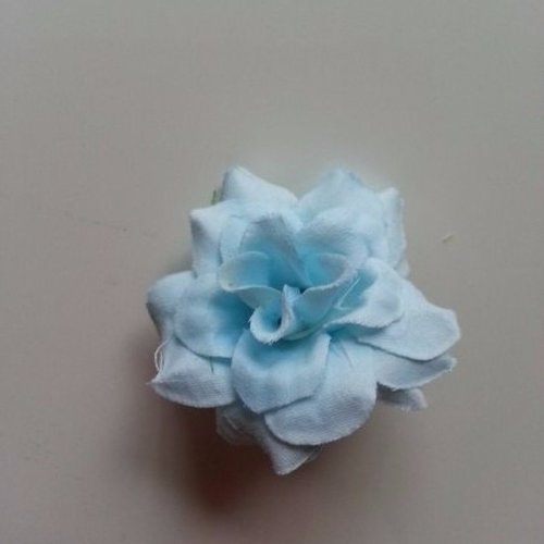Fleur en tissu de 50mm bleu ciel